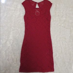 Red Form Fitting Love Culture Dress